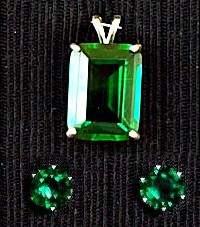 cubic zirconium, cz, crystal, pendant, emerald, sterling silver, mount, tiffany, earrings, swarovski crystal