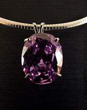 cubic zirconium, cz, crystal, violet cubic zirconium, oval, sterling silver, mount, tiffany, earrings