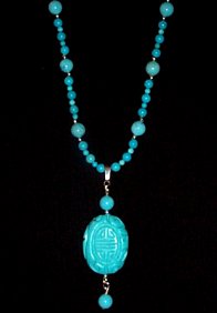 necklace, handmade, custom jewelry, bracelet, earrings, pendant, turquoise, sterling silver, silvertone, beads, blue, chalk, silver tube, hand carved, fancy, toggle closure