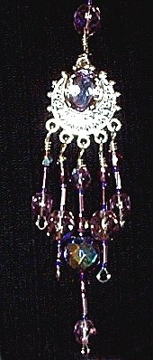 necklace, handmade, custom jewelry, bracelet, earrings, pendant, lilac, bolivian, amethyst, sterling silver, arouraborealis, crystals, seed beads, czech glass, silvertone