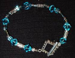 necklace, handmade, custom jewelry, bracelet, earrings, pendant, sky blue topaz, sterling silver, bicones, strands, beads,czech glass, silvertone