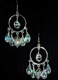 necklace, handmade, custom jewelry, bracelet, earrings, pendant, sterling, silver, swarovski crystal, bavarian arourabourealis crystals, diamond, cubic zirconium, clasp