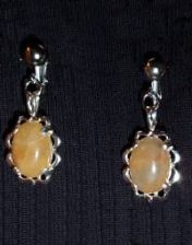 necklace, handmade, custom jewelry, earrings, jasper, oval, flat, pendant, sterling silver, mount, toggle closure